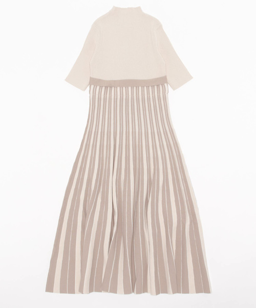 「MERCURYDUO」 ニットワンピース SMALL ベージュ レディース_画像5