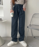ジーンズ デニム デニムパンツ ウエストホック...の詳細画像5