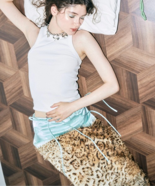 「musubore」 ロングスカート 1 シルバー レディース_画像7