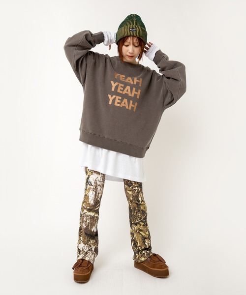 「RNA」 スウェットカットソー MEDIUM ブラウン レディース_画像4