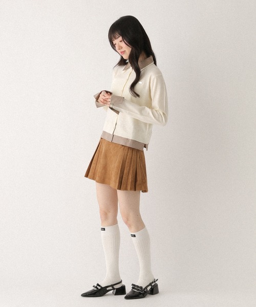 Heather（ヘザー） スカート サイドプリーツミニスカート 652974