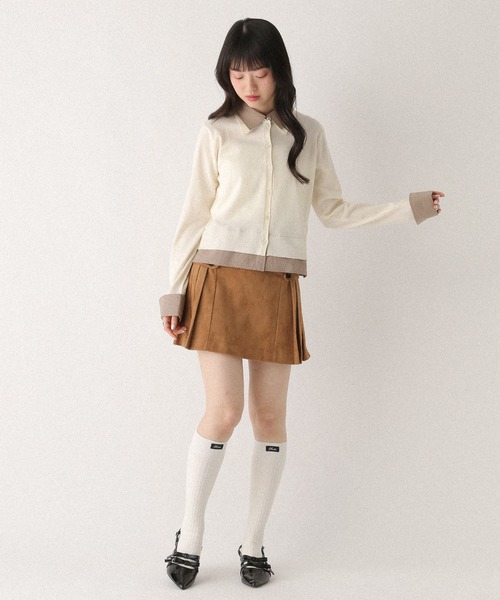Heather（ヘザー） スカート サイドプリーツミニスカート 652974