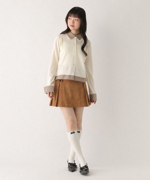 Heather（ヘザー） スカート サイドプリーツミニスカート 652974