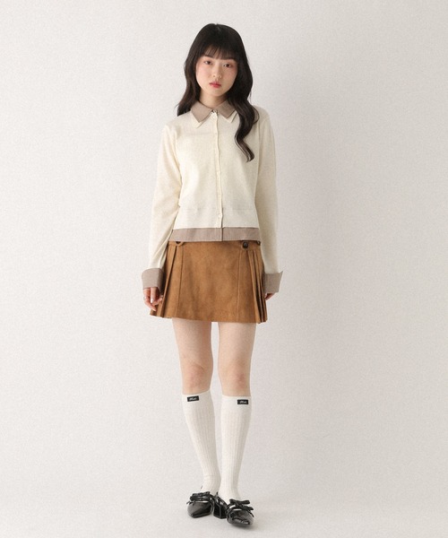 Heather（ヘザー） スカート サイドプリーツミニスカート 652974