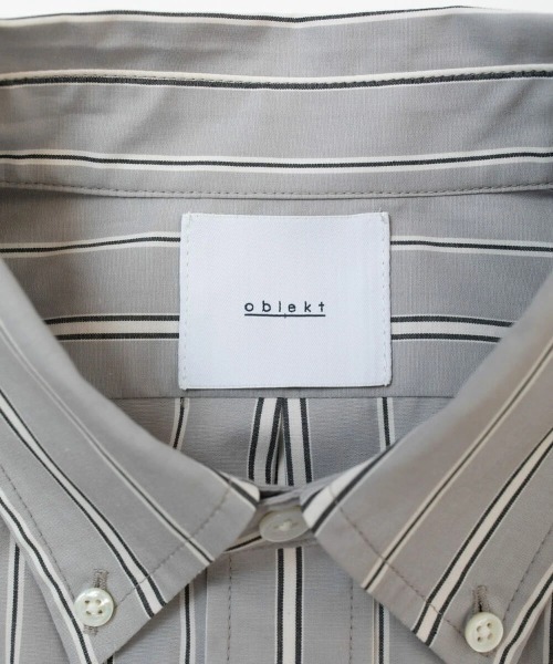 「oblekt」 長袖シャツ FREE グレー レディース_画像9