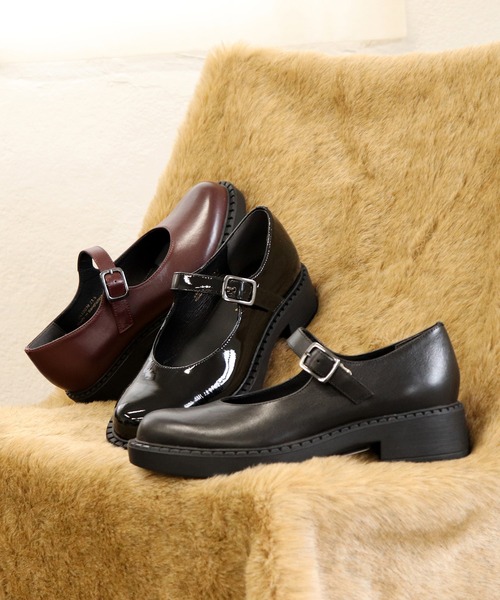 「あしながおじさん」 シューズ 24.5cm クリアブラック レディース_画像6