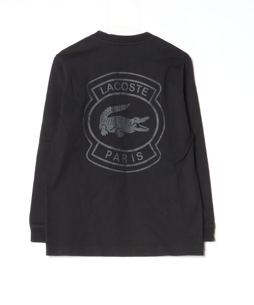 「LACOSTE」 長袖Tシャツ 1 ブラック メンズ_画像2