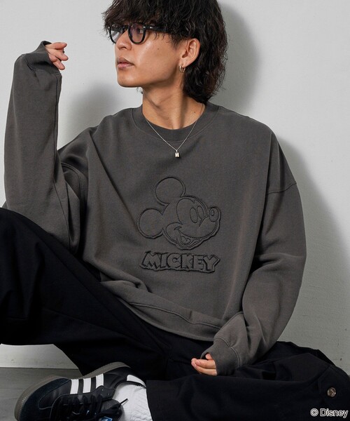 Disney Store グレー 長袖カットソー L Disney（ディズニー） スウェットカットソー「PUBLUXコラボ」 MEDIUM