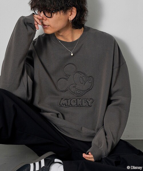Disney（ディズニー） スウェットカットソー「PUBLUXコラボ」 MEDIUM
