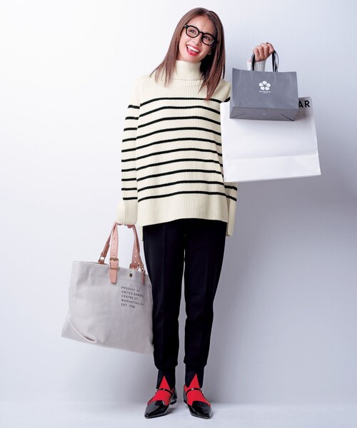 「UNFILO」 イージーパンツ MEDIUM ブラック レディース_画像4