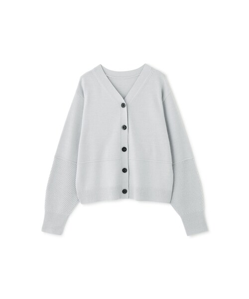 human woman」 ニットカーディガン MEDIUM グレー レディース human