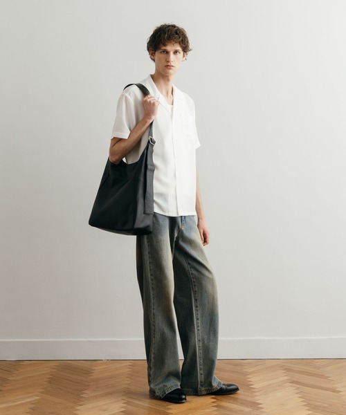 LURAKU ショルダーバッグ 「LURAKU」Synthetic Leather Big Shoulder LURAKU ショルダーバッグ 「LURAKU」Synthetic Leather Big Shoulder