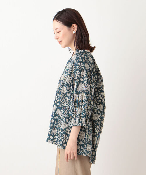 「Afternoon Tea」 7分袖ブラウス MEDIUM ブラウン レディース_画像8