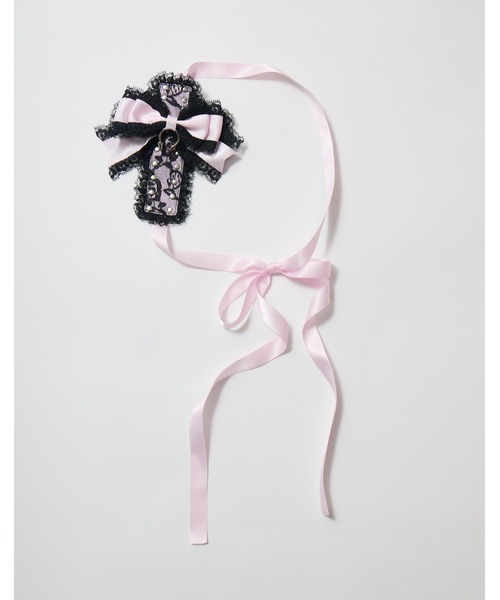 AVENCHUMU Ribbon ＆ studs lace cross head dress : ZOZOTOWN Yahoo