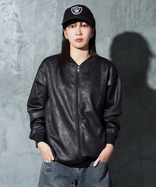 kinema フェイクレザーのジャージ ADIDAS アディカラー トラックジャケット フェイクレザー 3S (adidas