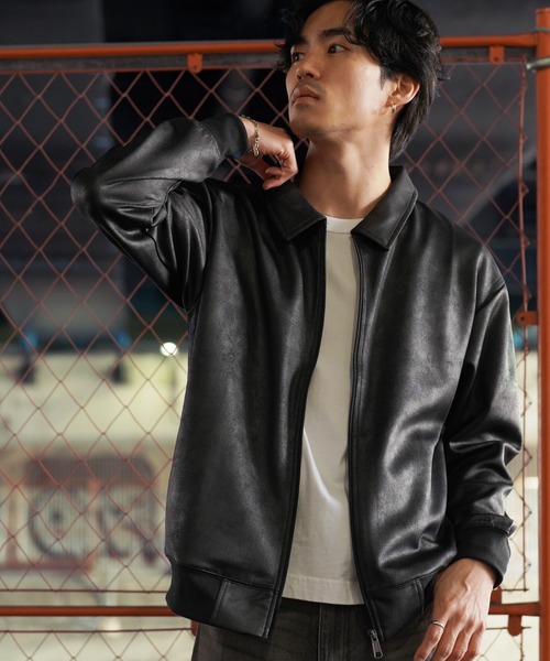 JIGGYS SHOP（ジギーズショップ） ジャージ ストレッチ フェイクレザー