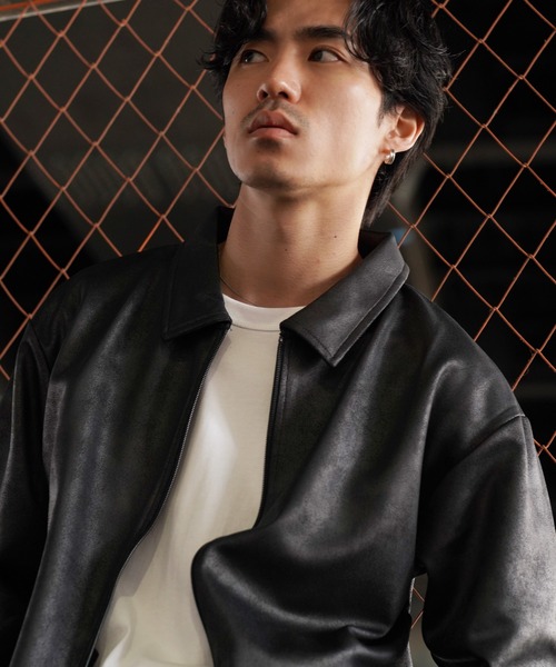 JIGGYS SHOP（ジギーズショップ） ジャージ ストレッチ フェイクレザー
