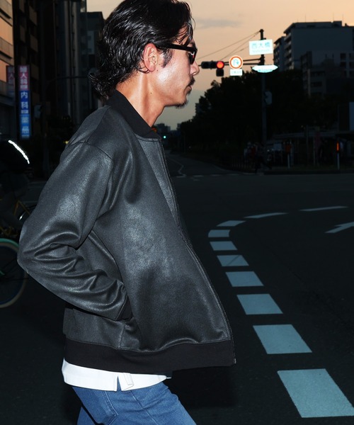 JIGGYS SHOP（ジギーズショップ） ジャージ ストレッチ フェイクレザー