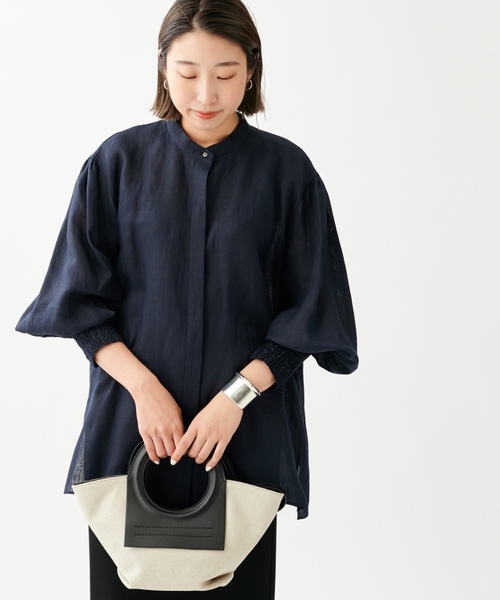 「journal standard L'essage」 長袖ブラウス - ブラウン レディース_画像2