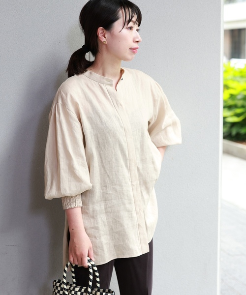 「journal standard L'essage」 長袖ブラウス - ブラウン レディース_画像3