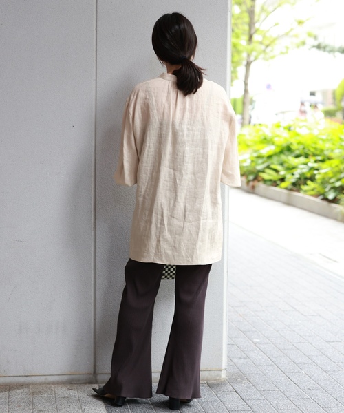 「journal standard L'essage」 長袖ブラウス - ブラウン レディース_画像8