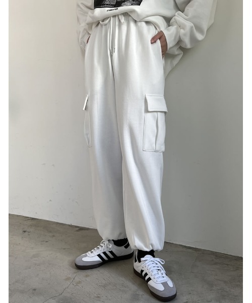 「Re:EDIT」 カーゴパンツ LARGE オートミール レディース_画像6