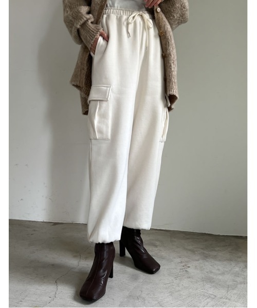 「Re:EDIT」 カーゴパンツ LARGE オートミール レディース_画像8