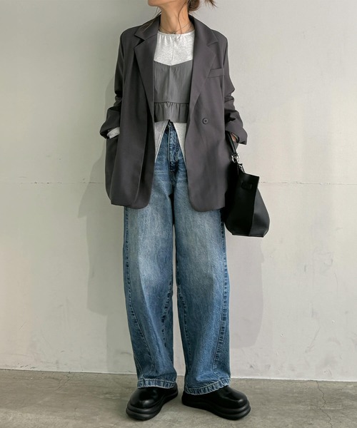 I-SOOK（アイスー） ジャケット テーラードジャケット アシンメトリー
