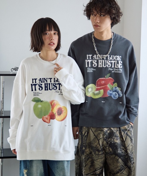 「PBLIM」 スウェットカットソー MEDIUM ブラウン レディース_画像9