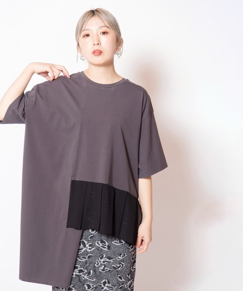 OSMOSIS(オズモーシス) tシャツ アシンメトリー切替Tシャツ OSMOSIS(オズモーシス) tシャツ アシンメトリー切替Tシャツ