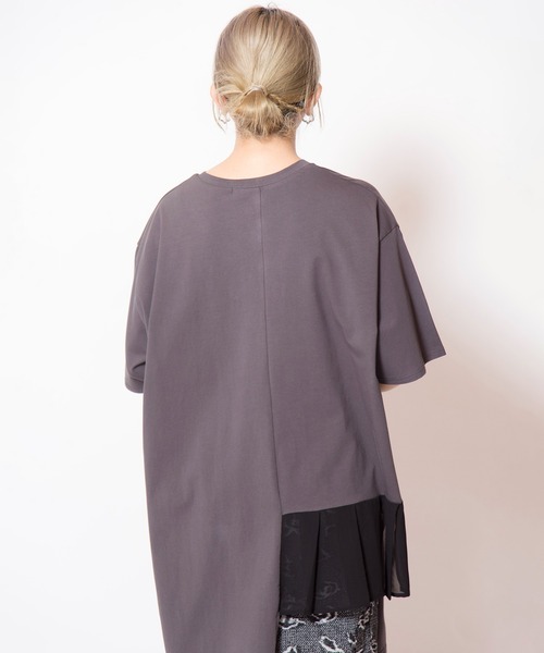 OSMOSIS（オズモーシス） tシャツ アシンメトリー切替Tシャツ