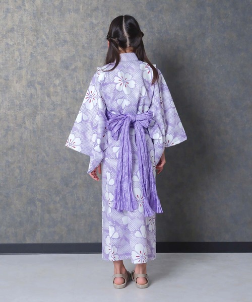 SHISKY（シスキー） 浴衣 キッズ 浴衣3点セット 接触冷感綿タッチ