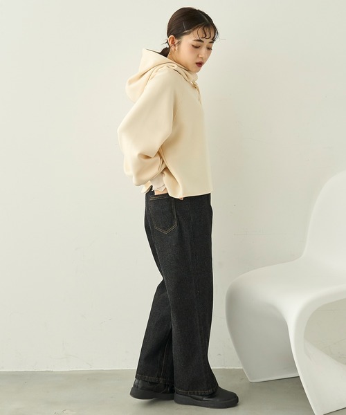 「mil」 プルオーバーパーカー ONE SIZE アイボリー レディース_画像6
