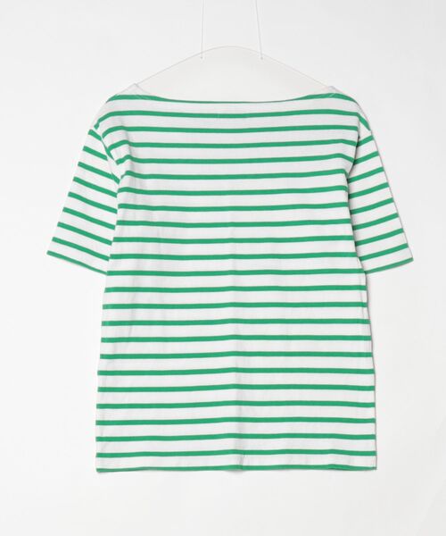 「TOWNCRAFT」 ボーダー柄半袖Tシャツ FREE グリーン レディース_画像2