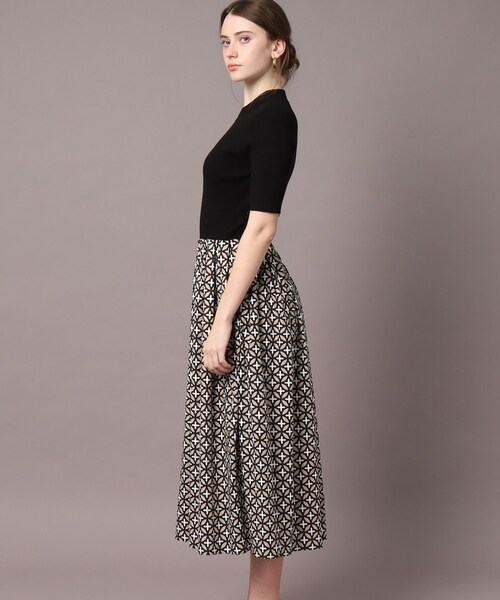 「DRESSTERIOR」 ドッキングワンピース 36 ブラック レディース_画像4