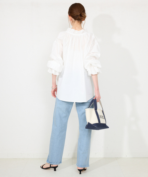 「SLOBE IENA」 デニムパンツ 40 ブルー レディース_画像6