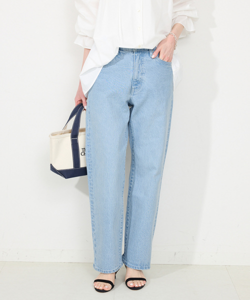 「SLOBE IENA」 デニムパンツ 40 ブルー レディース_画像7