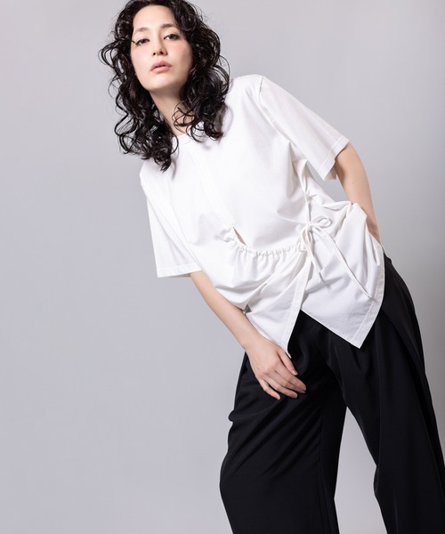 OSMOSIS（オズモーシス） tシャツ 半袖 2WAYドロストアレンジTシャツ
