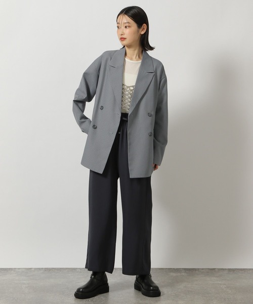 「LAKOLE」 テーラードジャケット LARGE ネイビー レディース_画像2