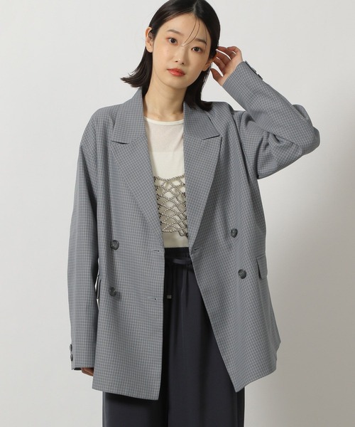 「LAKOLE」 テーラードジャケット LARGE ネイビー レディース_画像5