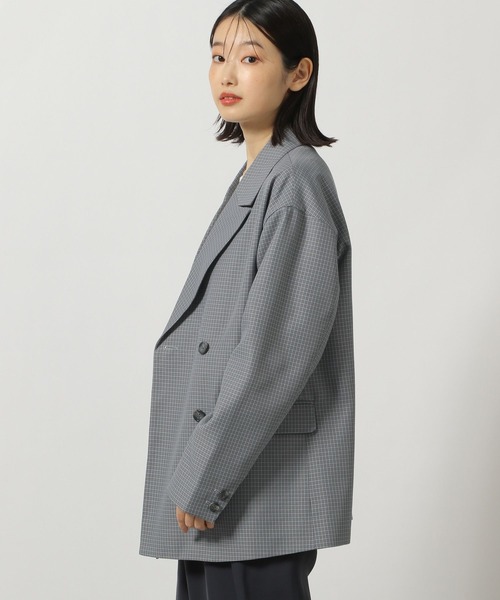 「LAKOLE」 テーラードジャケット LARGE ネイビー レディース_画像6