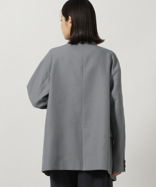 「LAKOLE」 テーラードジャケット LARGE ネイビー レディース_画像7
