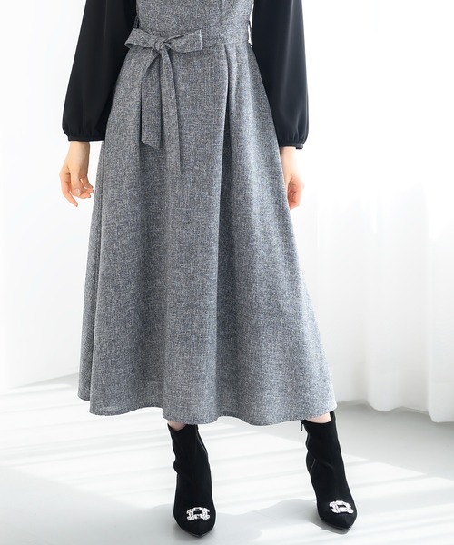 「MISCH MASCH」 長袖ワンピース S グレー レディース_画像2
