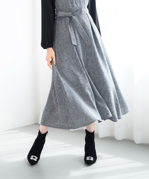 「MISCH MASCH」 長袖ワンピース S グレー レディース_画像6