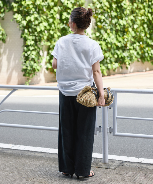 「B.C STOCK」 「Simplicite」イージーパンツ SMALL ブラック レディース_画像4