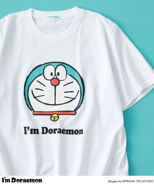 sanrio（サンリオ） tシャツ I'm Doraemon フェイス柄 プリント 半袖T