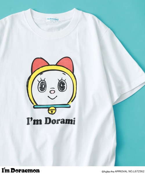 sanrio（サンリオ） tシャツ I'm Doraemon フェイス柄 プリント 半袖T