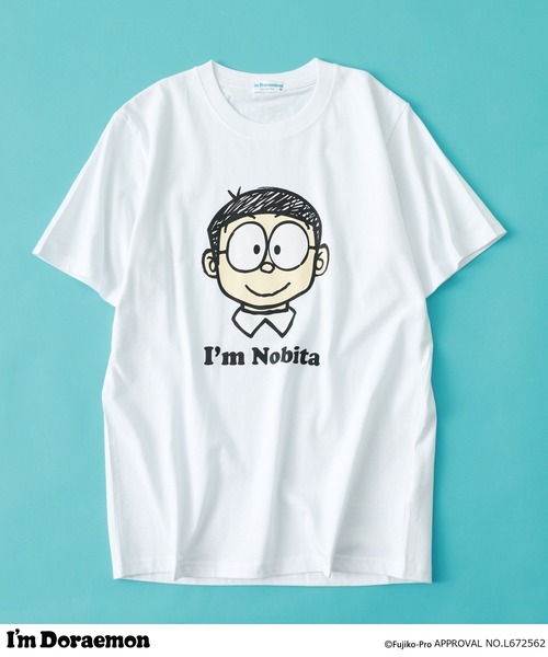 sanrio（サンリオ） tシャツ I'm Doraemon フェイス柄 プリント 半袖T