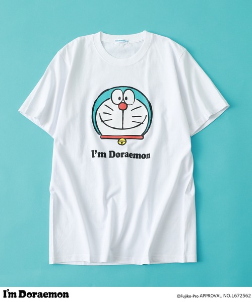 sanrio（サンリオ） tシャツ I'm Doraemon フェイス柄 プリント 半袖T