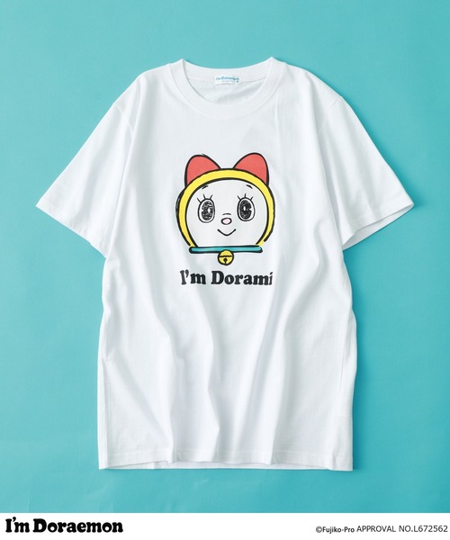 sanrio（サンリオ） tシャツ I'm Doraemon フェイス柄 プリント 半袖T